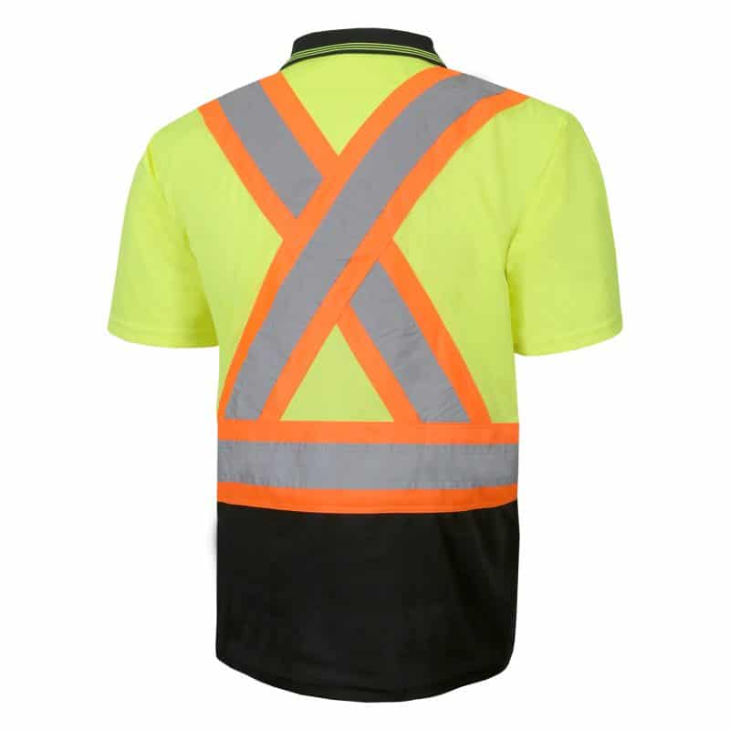 Hi-Vis Short Sleeve Polo Shirt by Jackfield - Style 10-701R