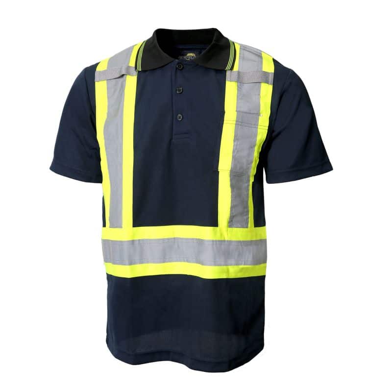 Hi-Vis Short Sleeve Polo Shirt by Jackfield - Style 10-701R