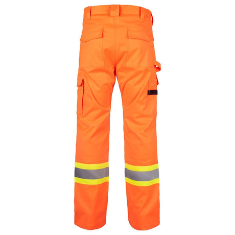 Orange Hi-Vis Cargo Pants with Knee Pockets by TERRA Workwear - Style 116618