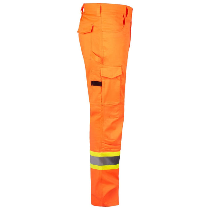 Orange Hi-Vis Cargo Pants with Knee Pockets by TERRA Workwear - Style 116618