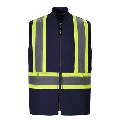 CX2 Titan - Men's Hi-Vis Cotton Canvas Vest with Sherpa Lining - Style L01295