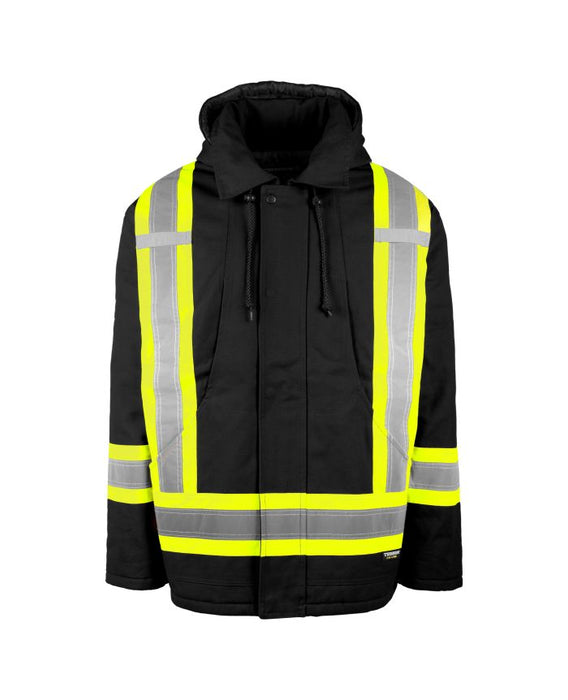 Hi-Vis Lined Canvas Parka by TERRA Workwear - Style 116568