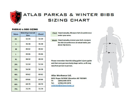 Atlas Guardian® FR / Arc Flash Winter Bibs (HRC4) w/4" Striping by Atlas Workwear - Style 21924 - Orange