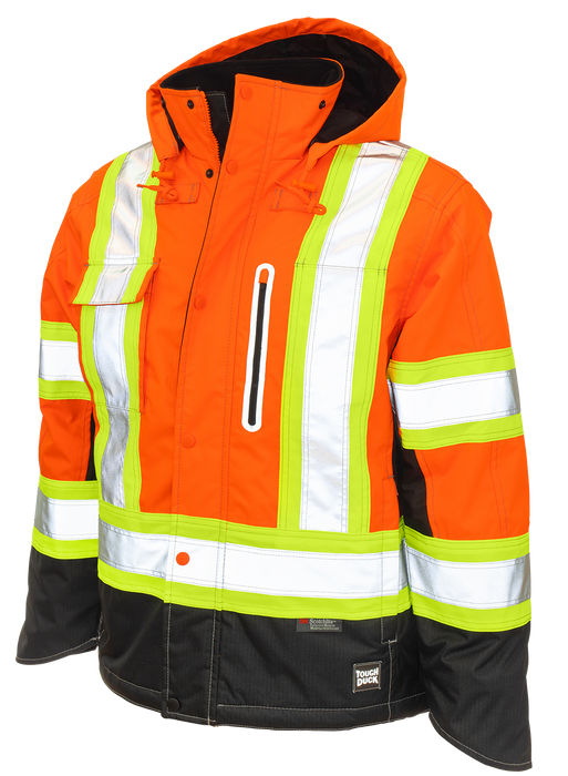 Ripstop Fleece Lined Safety Jacket by Tough Duck - Style S245