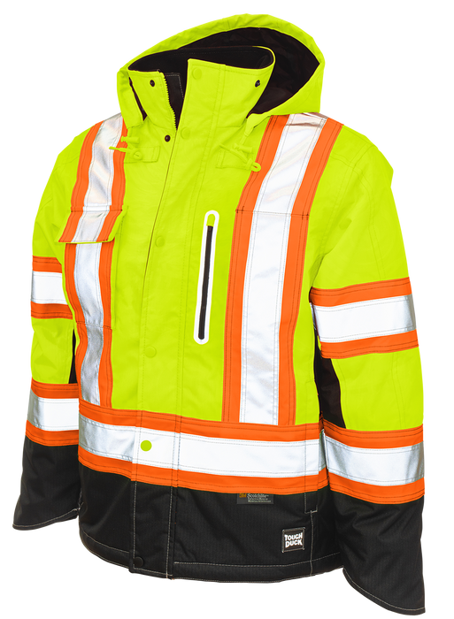 Ripstop Fleece Lined Safety Jacket by Tough Duck - Style S245