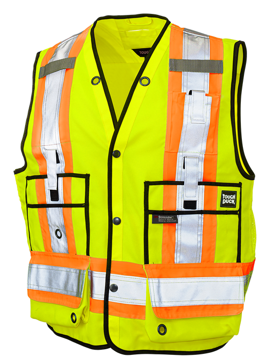 Poly Twill Surveyor Safety Vest By Tough Duck - Style S313