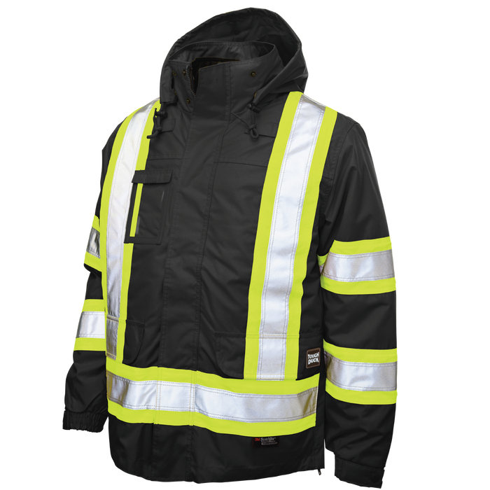 Poly Oxford 5-in-1 Safety Jacket by Tough Duck - Style S426