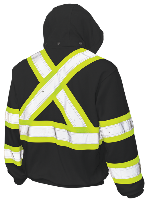 Full Zip Unlined Fleece Safety Hoodie by Tough Duck - Style S494