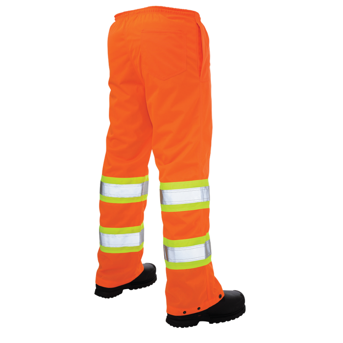 Orange Pull-On Tricot Safety Pant by Tough Duck - Style S603