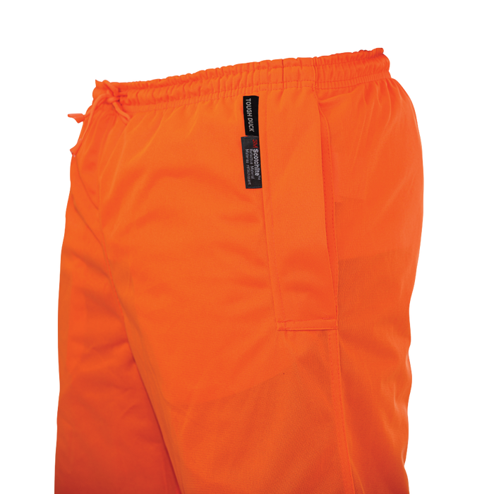 Orange Pull-On Tricot Safety Pant by Tough Duck - Style S603