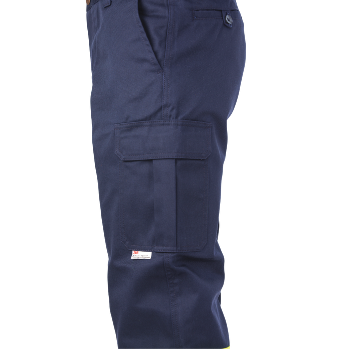 Hi-Vis Relaxed Fit Twill Safety Cargo Utility Pant by Tough Duck - Style S607