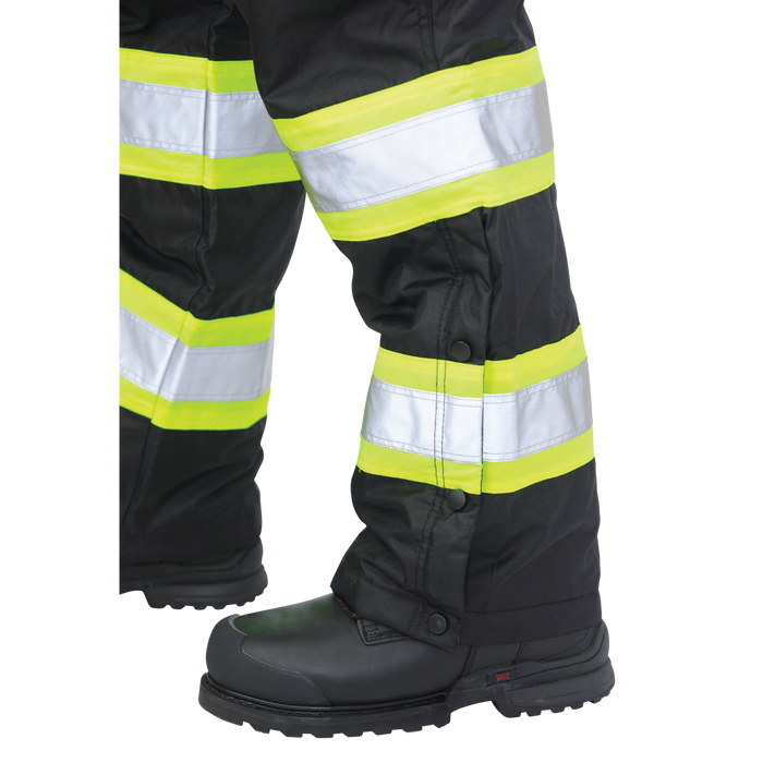 Black Pull-On Poly Oxford Insulated Safety Pant by Tough Duck - Style S614