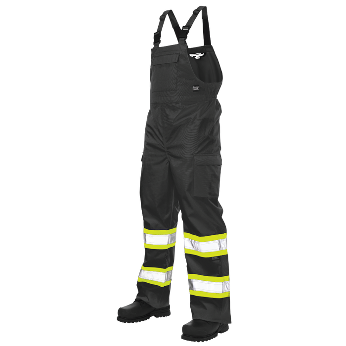 Ripstop Unlined Safety Rain Bib Overall by Tough Duck - Style SB04