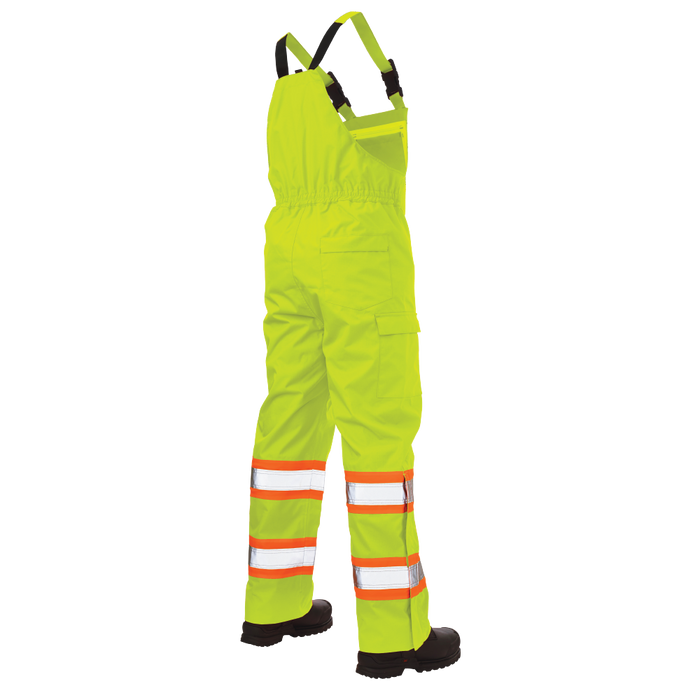 Ripstop Unlined Safety Rain Bib Overall by Tough Duck - Style SB04