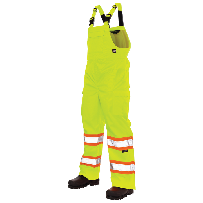 Ripstop Unlined Safety Rain Bib Overall by Tough Duck - Style SB04