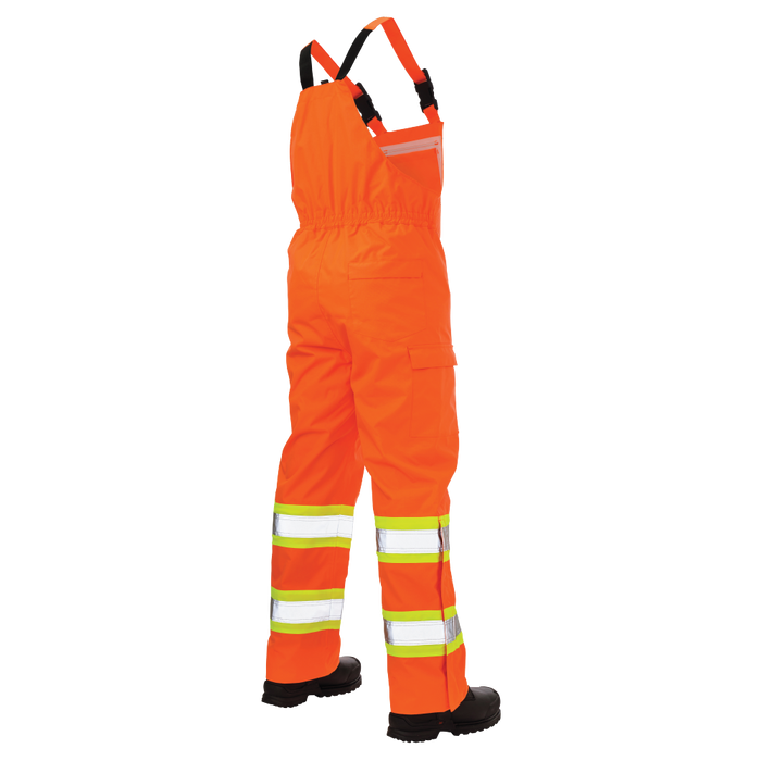 Ripstop Unlined Safety Rain Bib Overall by Tough Duck - Style SB04