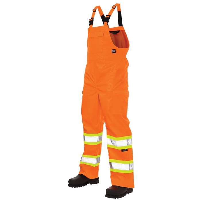 Ripstop Unlined Safety Rain Bib Overall by Tough Duck - Style SB04