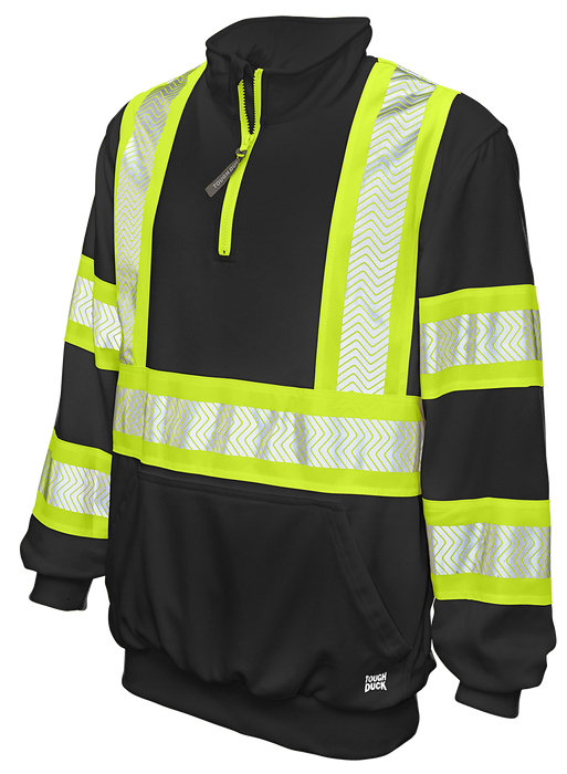 Hi Visibility Fleece Pullover with 1/4 Zip by Tough Duck - Style SJ19