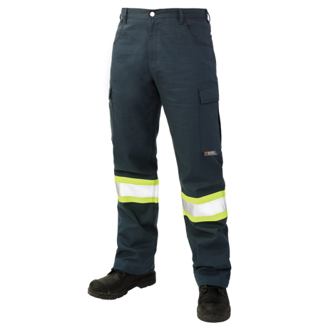 Relaxed Fit Flex Twill Safety Cargo Pant By Tough Duck - Style SP03