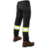 Black Hi-Vis Comfort Fit Free Stretch Safety Jogger by Tough Duck - Style SP10