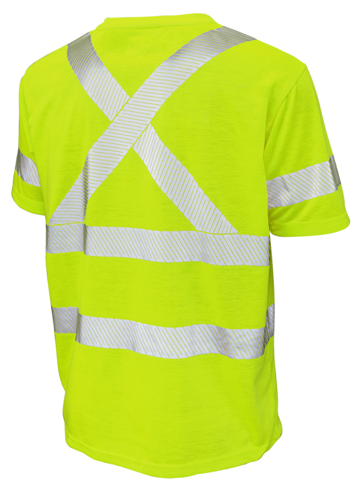 Hi-Vis Polyester Jersey Short Sleeve Safety T-Shirt By Tough Duck - Style ST121