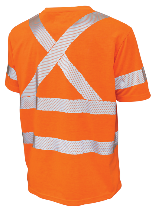 Hi-Vis Polyester Jersey Short Sleeve Safety T-Shirt By Tough Duck - Style ST121
