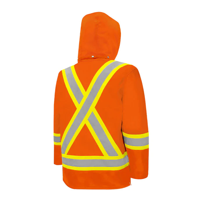 Hi-Vis Winter Traffic Parka by Ground Force - Style TP1