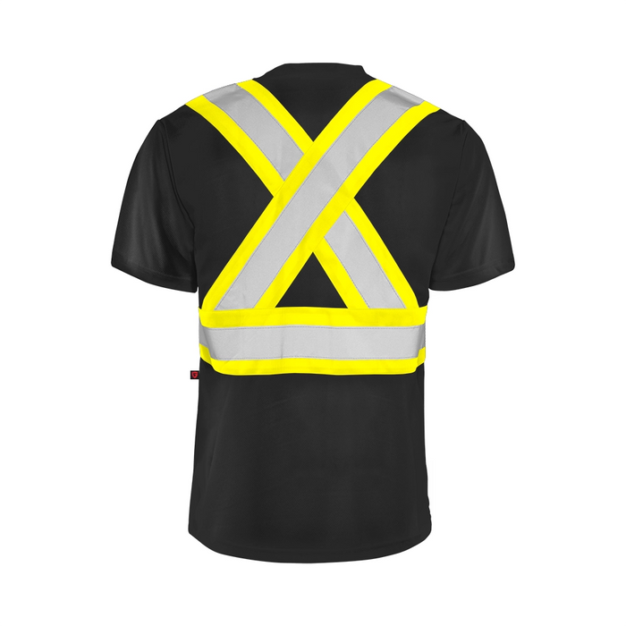 Hi-Vis Short Sleeve Polyester T-Shirt by Ground Force - Style TT1