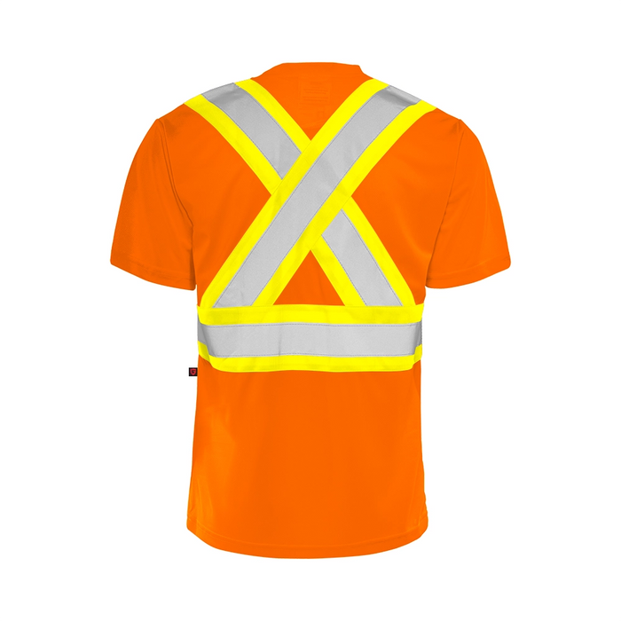 Hi-Vis Short Sleeve Polyester T-Shirt by Ground Force - Style TT1