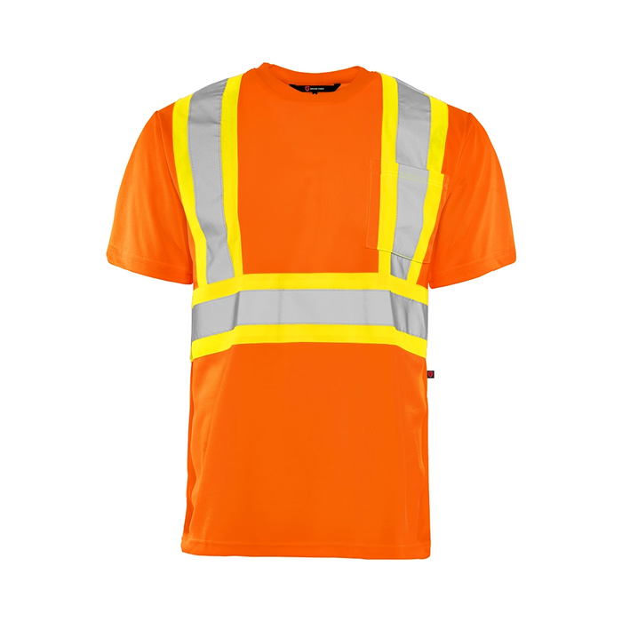 Hi-Vis Short Sleeve Polyester T-Shirt by Ground Force - Style TT1