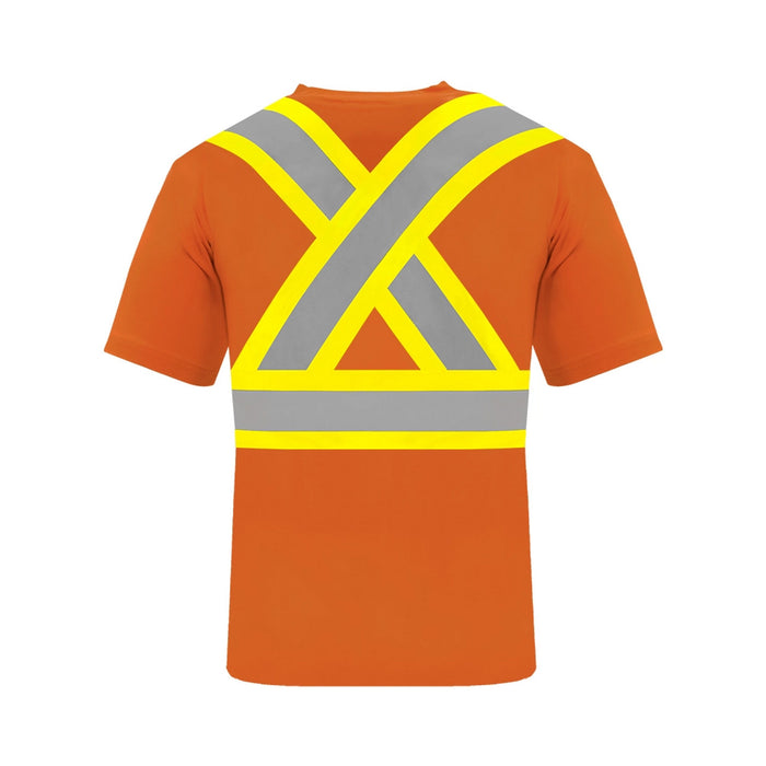 Hi-Vis 100% Cotton Short Sleeve T-Shirt by Ground Force - Style TT3