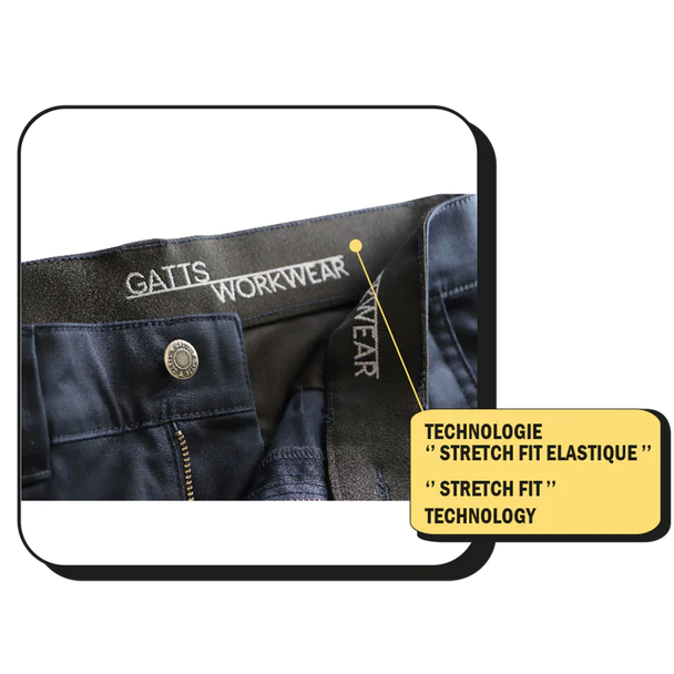 Lined Stretch Cargo Pant by GATTS Workwear - Style 011EXD