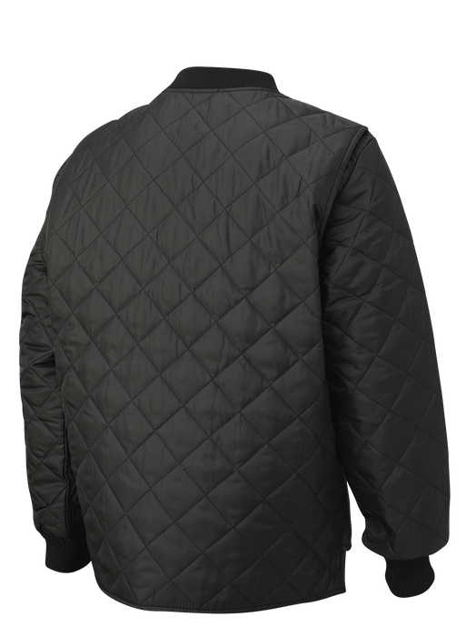 Black Quilted Freezer Jacket by Tough Duck - Style WJ25