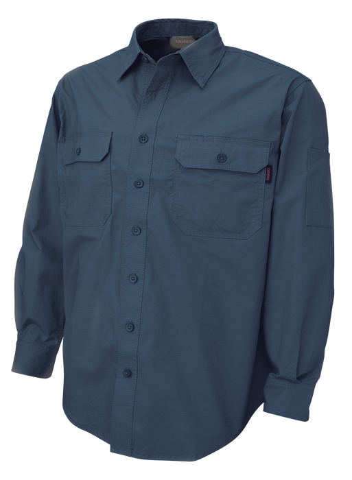 Long Sleeve Stretch Ripstop Work Shirt by Tough Duck - Style WS19