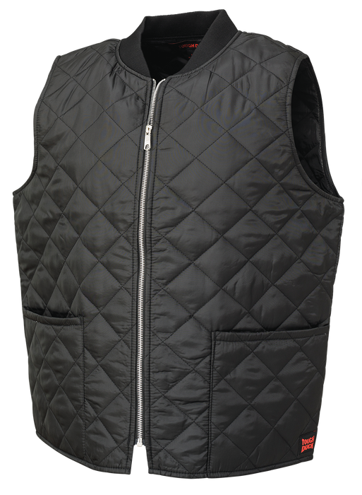 Black Quilted Freezer Vest By Tough Duck - Style WV07