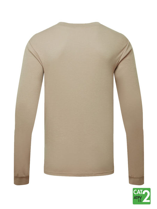 Front Line 6.9 oz Henley Long Sleeve Shirt by IFR Workwear - Style 660