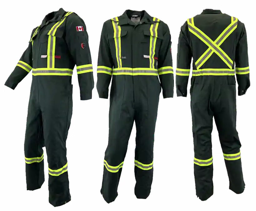 Atlas Guardian® FR/AR 2 Inch Striping Coveralls - By Atlas Workwear Style 1072