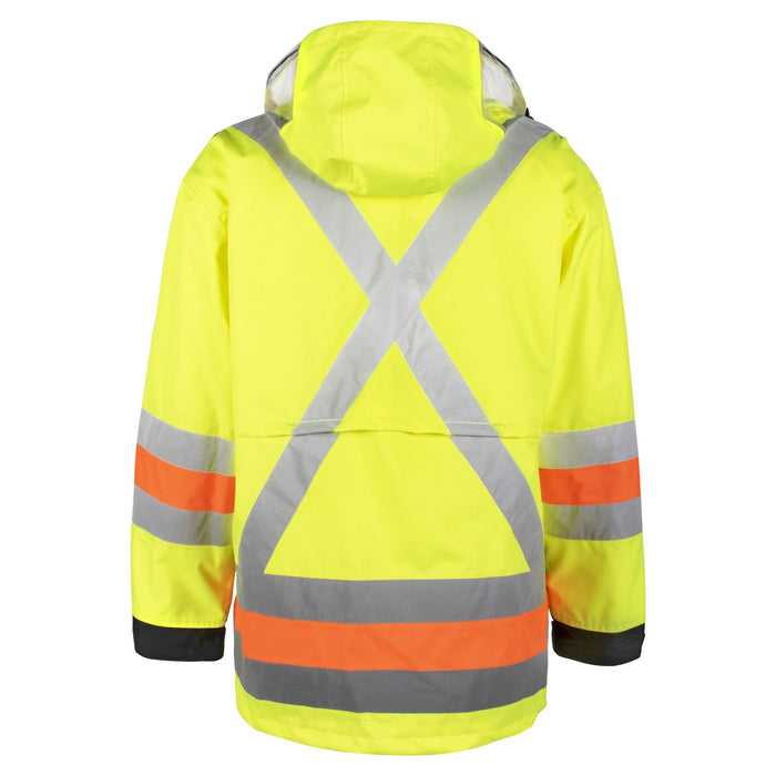 Hi-Vis Waterproof Traffic Jacket by Holmes Workwear - Style 116601J