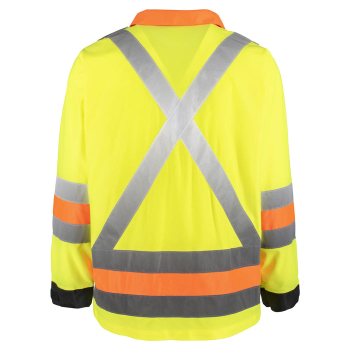 Hi-Vis Long Sleeve Traffic Jacket by Holmes Workwear - Style 116602