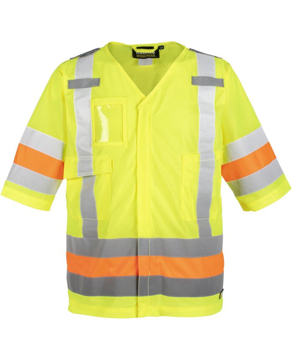 Hi-Vis Short Sleeve Traffic Shirt by Holmes Workwear - Style 116603