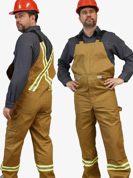 Avenger 12 oz. Brown Duck Bib Pants By IFR Workwear – Style 3122