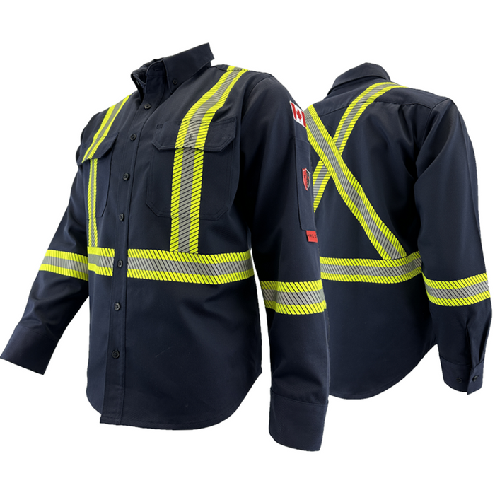 FR / Arc Flash Work Shirts w/Segmented Striping by Atlas Workwear - Style 404