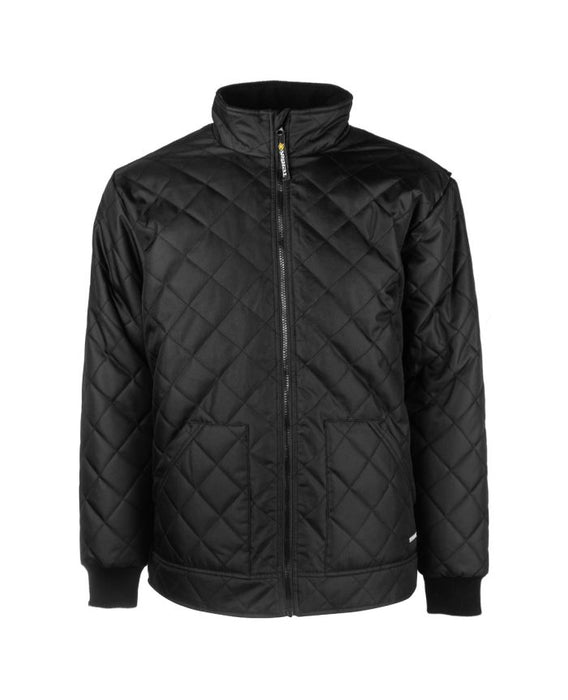 Black Quilted Freezer Jacket By TERRA Workwear - Style 100302V1