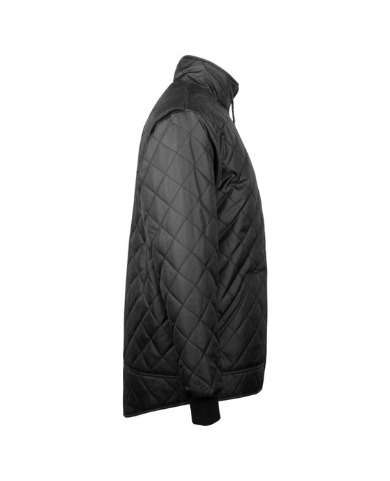 Black Quilted Freezer Jacket By TERRA Workwear - Style 100302V1