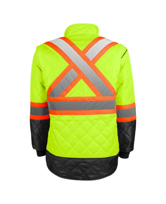 Hi-Vis Quilted Freezer Jacket by TERRA Workwear - Style 116505