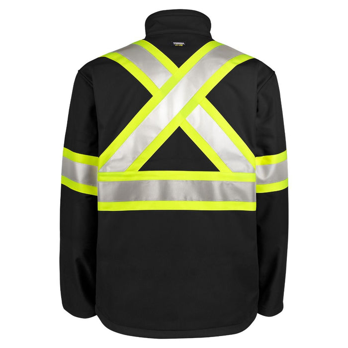 Hi-Vis Softshell Jacket by TERRA Workwear - Style 116516