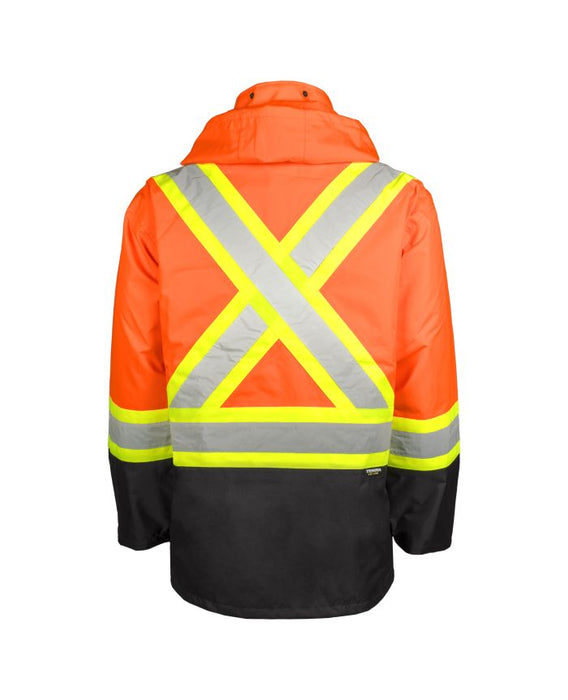 Hi-Vis 300 Deniers Rain Jacket by TERRA Workwear - Style 116520J