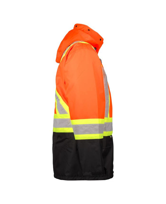 Terra Hi-Vis Rain Work Jacket 116520JOR - Orange