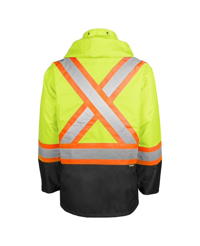 Hi-Vis 300 Deniers Rain Jacket by TERRA Workwear - Style 116520J