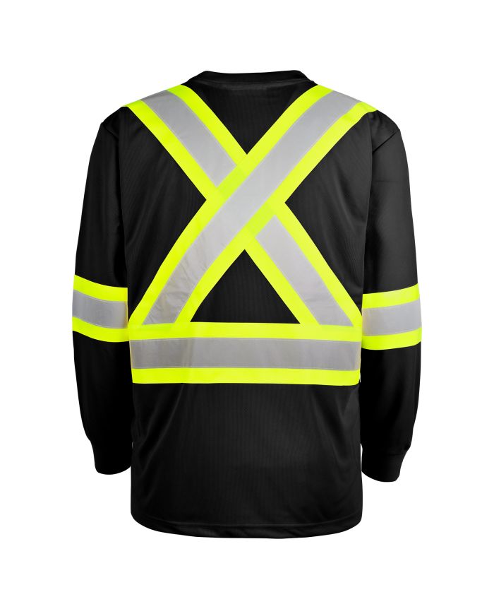 Hi-Vis Long Sleeve T-Shirt by TERRA Workwear - Style 116525